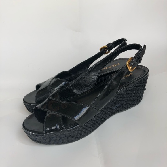 Prada Wedge High Heel Shoes